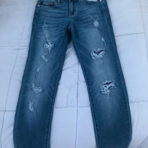 hollister skinny ripped jeans